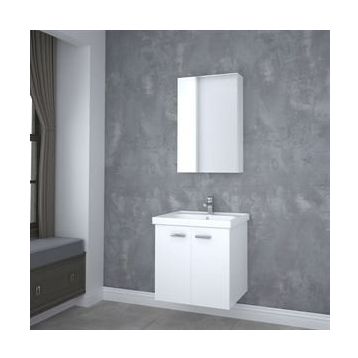 Denko Terra Roma 65 cm Beyaz Banyo Dolabı