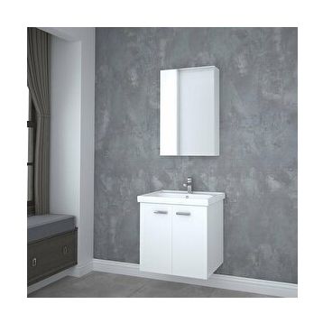Denko Terra Roma 65 cm Beyaz Banyo Dolabı