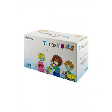 Dentac T-Mask 50 Adet 3 Katlı Çocuk Maskesi