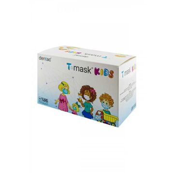 Dentac T-Mask 50 Adet 3 Katlı Çocuk Maskesi