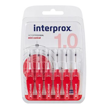 Dentaid N31195 Interprox 4g 6 Adet Kırmızı Miniconical Blister Arayüz Fırçası