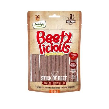 Dentalight Beefy Licious Kurutulmuş Sığırlı Çubuk 70 gr Köpek Ödül Maması