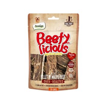 Dentalight Beffy Licious Kurutulmuş Wagyu Sığırlı Fileto 70 gr Köpek Ödül Maması