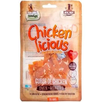 Dentalight Chicken Cube Tavuk Etli 70 gr Köpek Ödül Küpleri