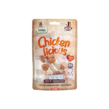 Dentalight Chicken Licious Kurutulmuş 70 gr Tavuklu Dambıl Köpek Ödül Maması