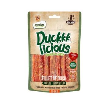 Dentalight Duckkk Licious 70 gr Kurutulmuş Ördekli Fileto Köpek Ödül Maması