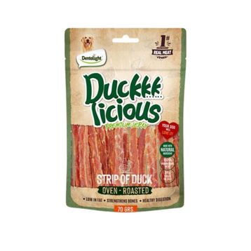Dentalight Duckkk Licious 70 gr Kurutulmuş Ördekli Şerit Köpek Ödül Maması