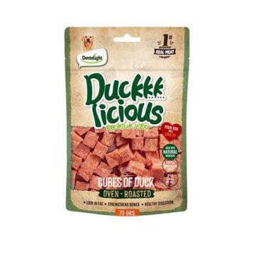 Dentalight Duckkk Licious Kurutulmuş 70 gr Ördekli Küp Köpek Ödül Maması