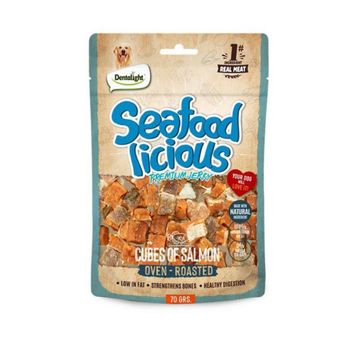 Dentalight Seafood Cube Somon Balıklı 70 gr Köpek Ödül Küpleri