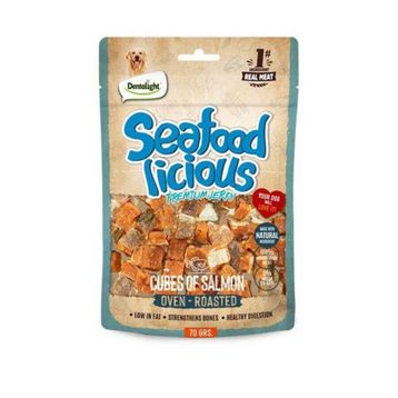 Dentalight Seafood Cube Somon Balıklı 70 gr Köpek Ödül Küpleri