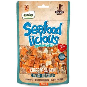 Dentalight Seafood Cube Somon Balıklı 70 gr Köpek Ödül Küpleri