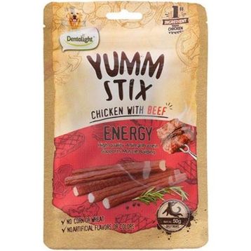 Dentalight Yumm Stick Energy Tavuklu Ve Sığır Etli 50 gr Köpek Ödül Çubuğu