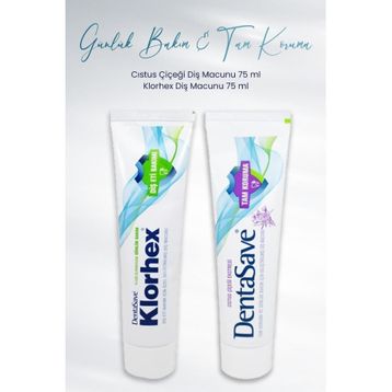 DentaSave Tam Koruma Cıstus Çiçeği 75 ml ve Günlük Bakım 75 ml Diş Macunu