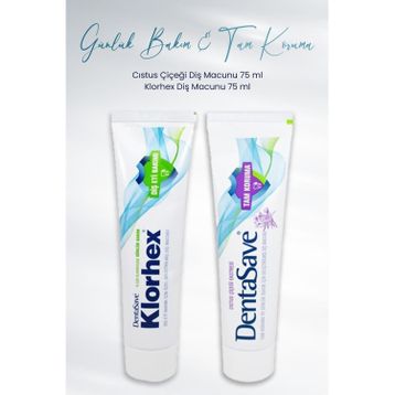 DentaSave Tam Koruma Cıstus Çiçeği 75 ml ve Günlük Bakım 75 ml Diş Macunu