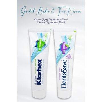 DentaSave Tam Koruma Cıstus Çiçeği 75 ml ve Günlük Bakım 75 ml Diş Macunu