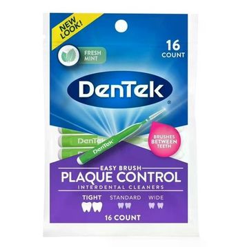 Dentek Easy Brush Sıkı 16 Adet Gelişmiş Temiz Plak Kontrolü Diş Arası Temizleyicileri