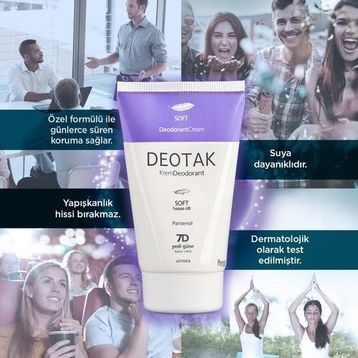 Deotak 35 ml Hassas Ciltler için Soft Krem Deodorant