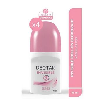 Deotak 4x35 ml Invisible Bayan Roll-on Deodorant