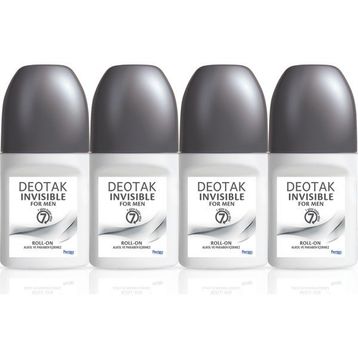 Deotak For Men Invisible 4x35 ml Erkek Roll-On Deodorant