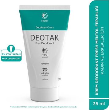 Deotak Fresh Mentol 35 ml Krem Stick Deodorant