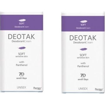 Deotak Soft Hassas Ciltler 35 ml 2'li Krem Deodorant
