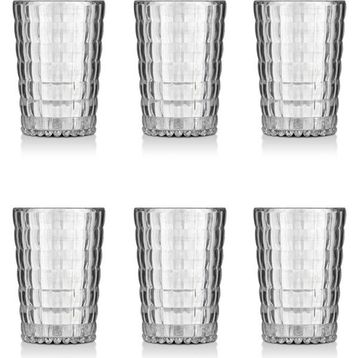 Depa 400 ml 6 Adet Akrilik Şeffaf Kahve Yanı Su Bardağı