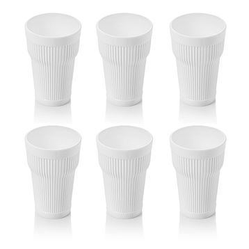 Depa 400 ml Akrilik Beyaz Uzun Su Bardağı