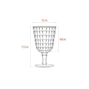 Depa 450 ml 6 Adet Akrilik Füme Kahve Yanı Su Bardağı
