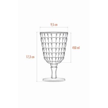 Depa 450 ml 6 Adet Akrilik Füme Kahve Yanı Su Bardağı