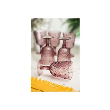 Depa 450 ml 6 Adet Akrilik Mürdüm Kahve Yanı Su Bardağı