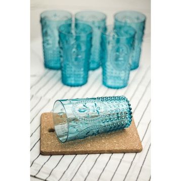 Depa 750 ml 6 Adet Akrilik Aquamarin Uzun Su Bardağı