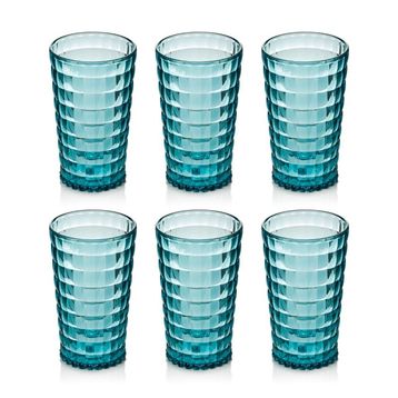 Depa 750 ml 6 Adet Akrilik Aquamarin Uzun Su Bardağı