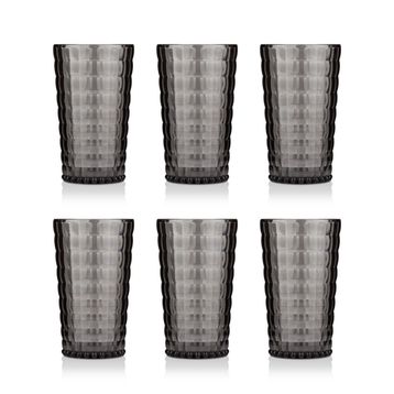 Depa 750 ml 6 Adet Akrilik Füme Su Bardağı