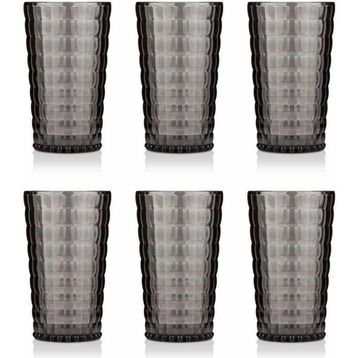 Depa 750 ml 6 Adet Akrilik Füme Su Bardağı