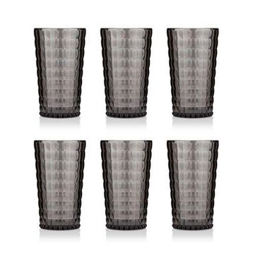 Depa 750 ml 6 Adet Akrilik Füme Su Bardağı