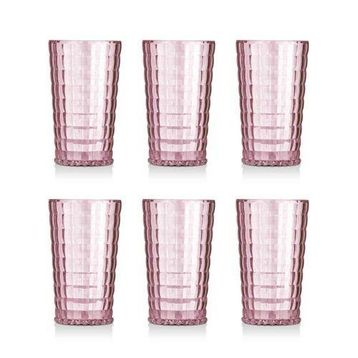 Depa 750 ml 6 Adet Akrilik Mürdüm Uzun Su Bardağı