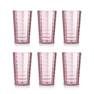 Depa 750 ml 6 Adet Akrilik Mürdüm Uzun Su Bardağı