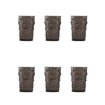 Depa Akrilik Füme 6'lı Kısa Bardak