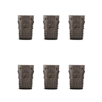 Depa Akrilik Füme 6'lı Kısa Bardak