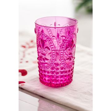 Depa Akrilik Pembe Tekli Kısa 400 ml Bardak & Su Meşrubat Kahve Yanı Bardağı