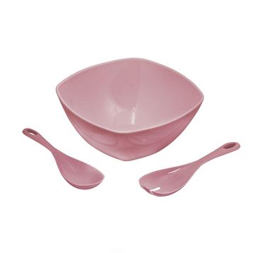Depa Akrilik Soft Pembe Kare Salata Kasesi