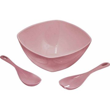 Depa Akrilik Soft Pembe Kare Salata Kasesi