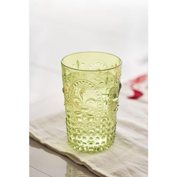 Depa Akrilik Yeşil Tekli Kısa 400 ml Bardak & Su Meşrubat Kahve Yanı Bardağı