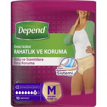Depend 10'lu Medium Emici Kadın Kilot
