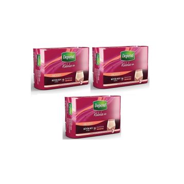 Depend 3’lü Set 16 Adet Eko Paket Büyük Kadın Emici Külot
