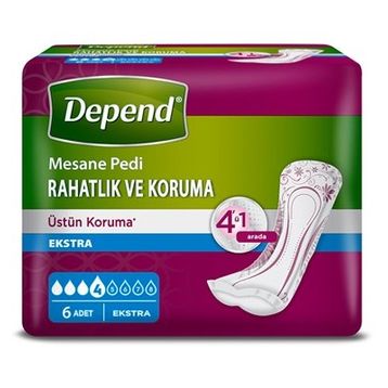 Depend 6 Adet Kadın Ekstra Mesane Pedi