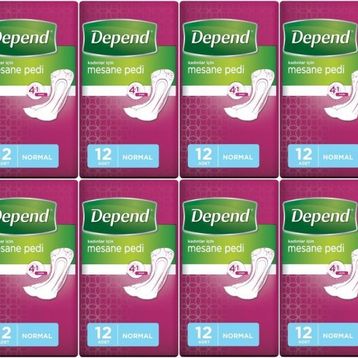Depend 96 Adet Kadın Normal Mesane Pedi