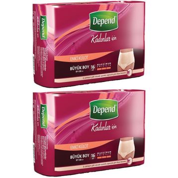 Depend Avantaj Büyük Kadın 32 Adet Emici Külot Hasta Bezi