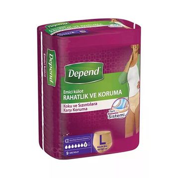 Depend Büyük Boy 9x4 Kadın Emici Külot