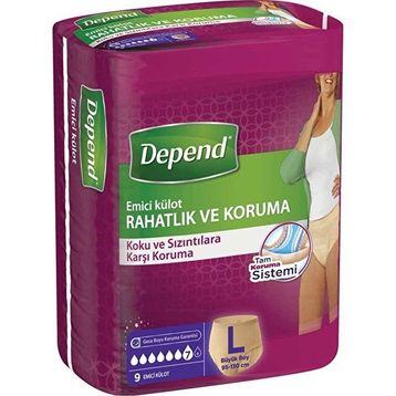 Depend Büyük Boy 9x4 Kadın Emici Külot